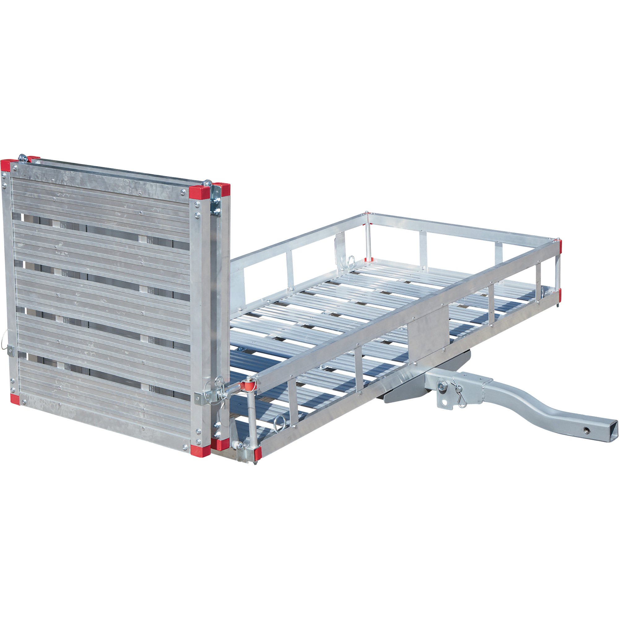 Ultra-Tow Aluminum Folding Cargo Carrier with Ramp — 500-Lb. Capacity, 60in.L x 29 1/2in.W